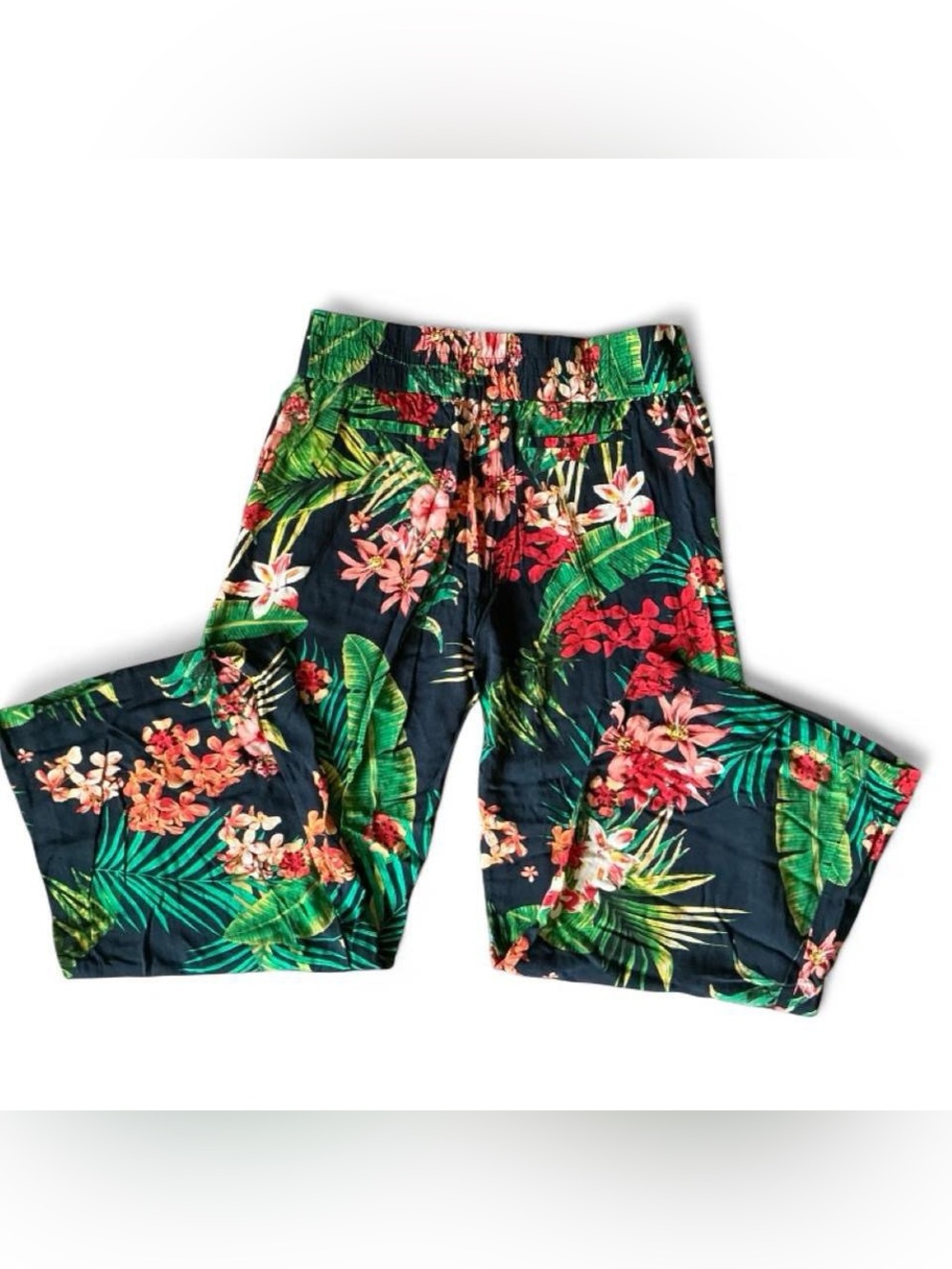 Tropical Floral Print Pants - Picture 3 of 4